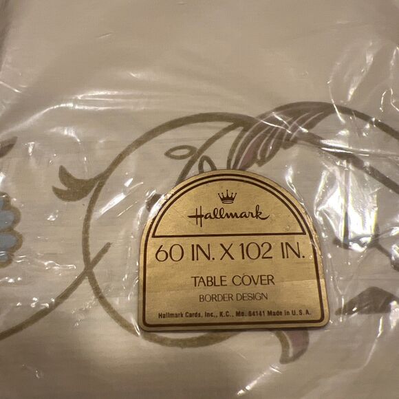 TWO 2 VTG HALLMARK Large Paper Table Cover, HAPPY ANNIVERSARY, 60” X 102”, NEW - Picture 6 of 6